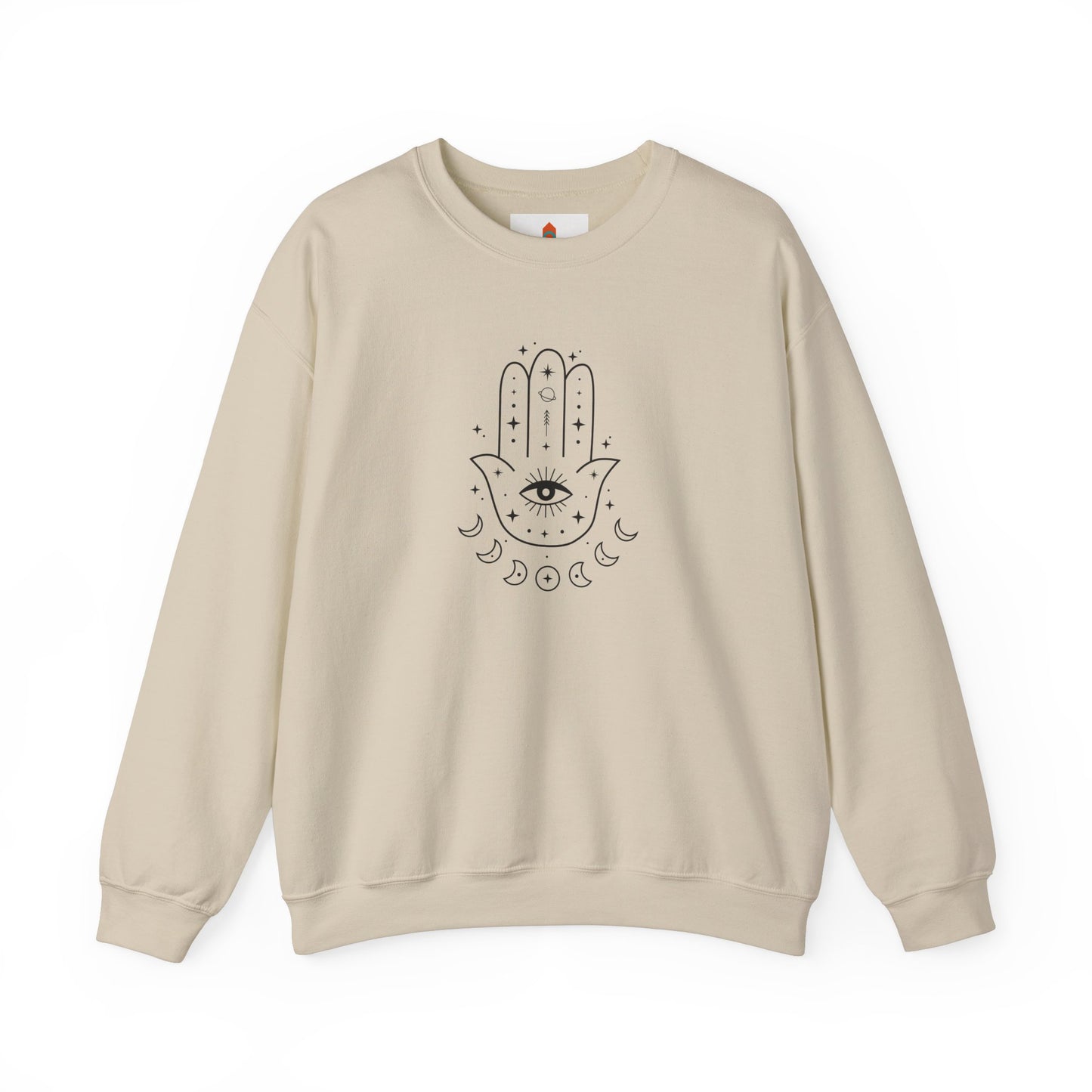 Hamsa Hand with Eye and Moon Sweatshirt