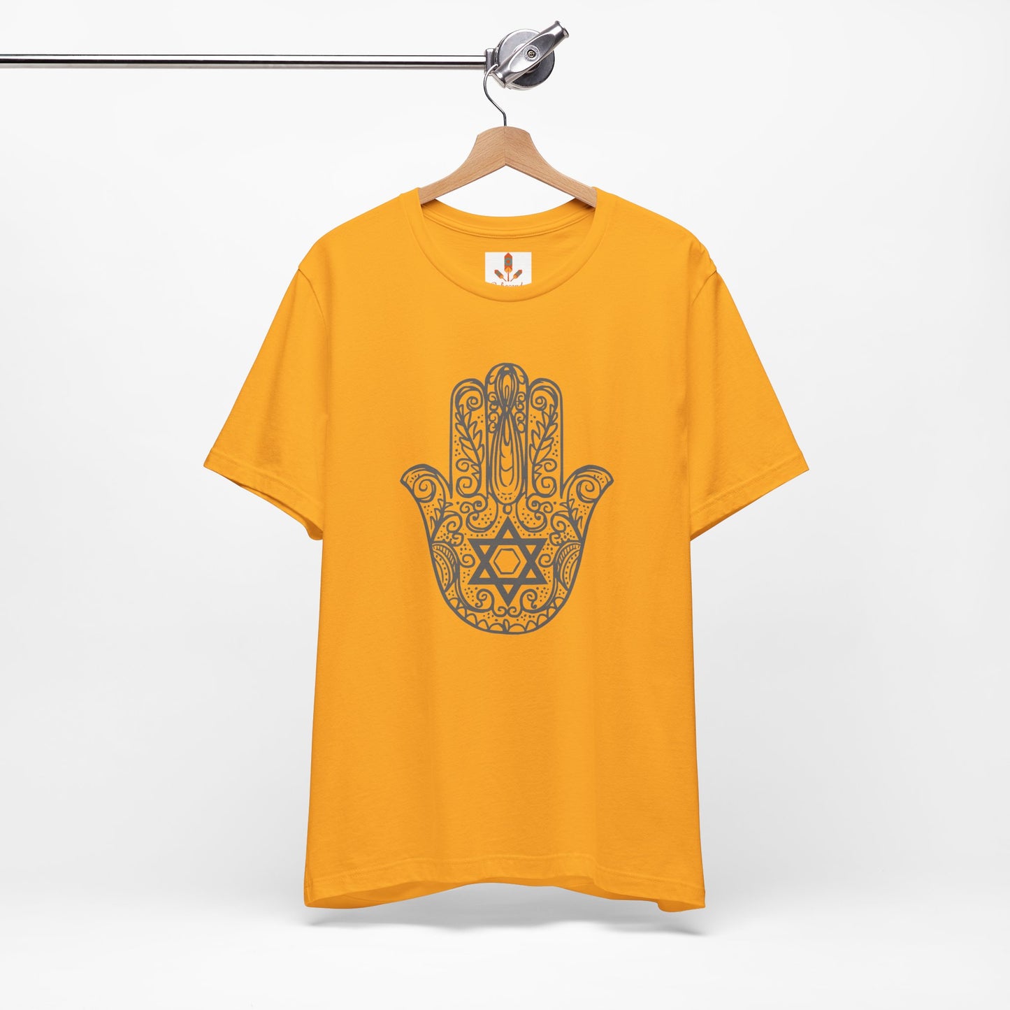 Intricate Hamsa Hand with Star of David T-shirt