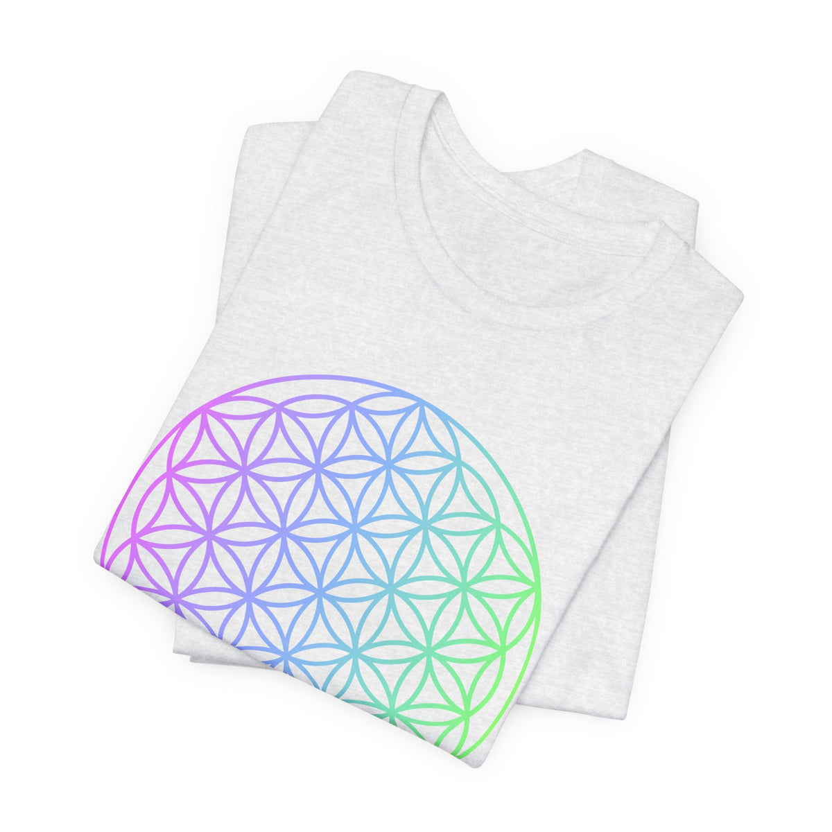 Blue and Green Flower of Life T-shirt (NEW)