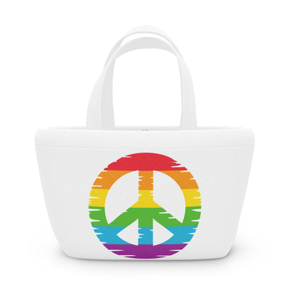 Rainbow Peace Sign Bag