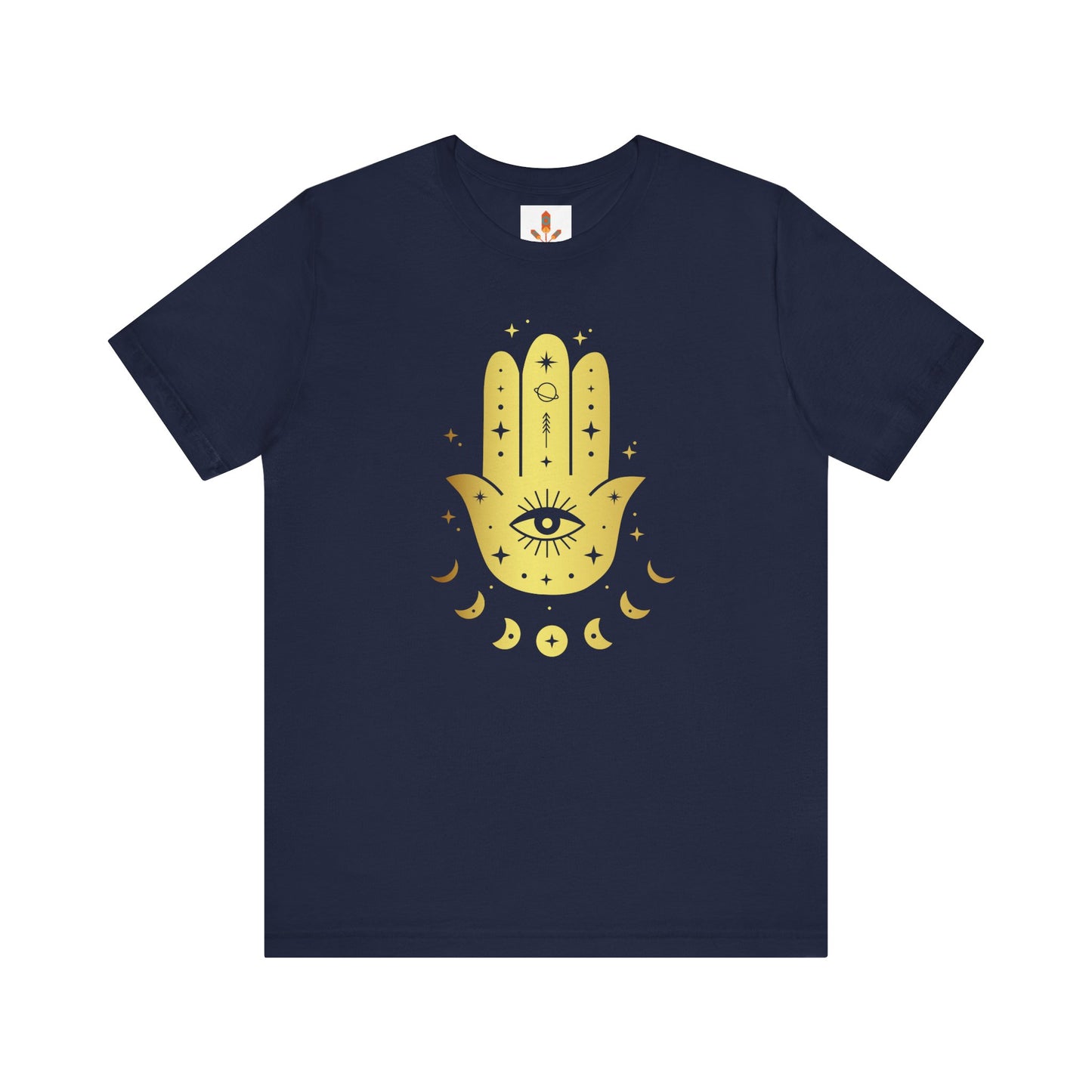 Golden Hamsa Hand with Eye T-shirt