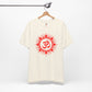 Red Om Lotus Design T-shirt