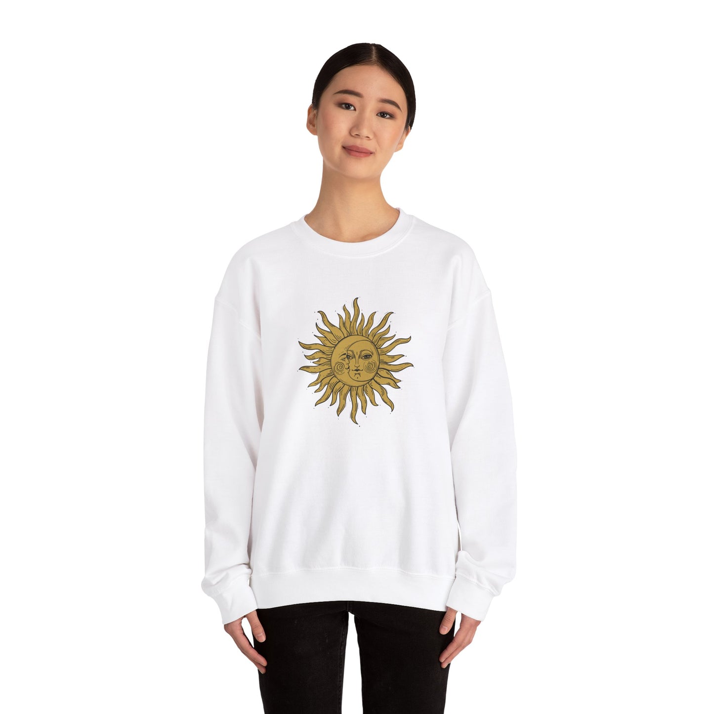 Sun and Moon Design Sweatshirt