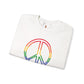 Drawing of Rainbow Peace Sign Sweatshirt