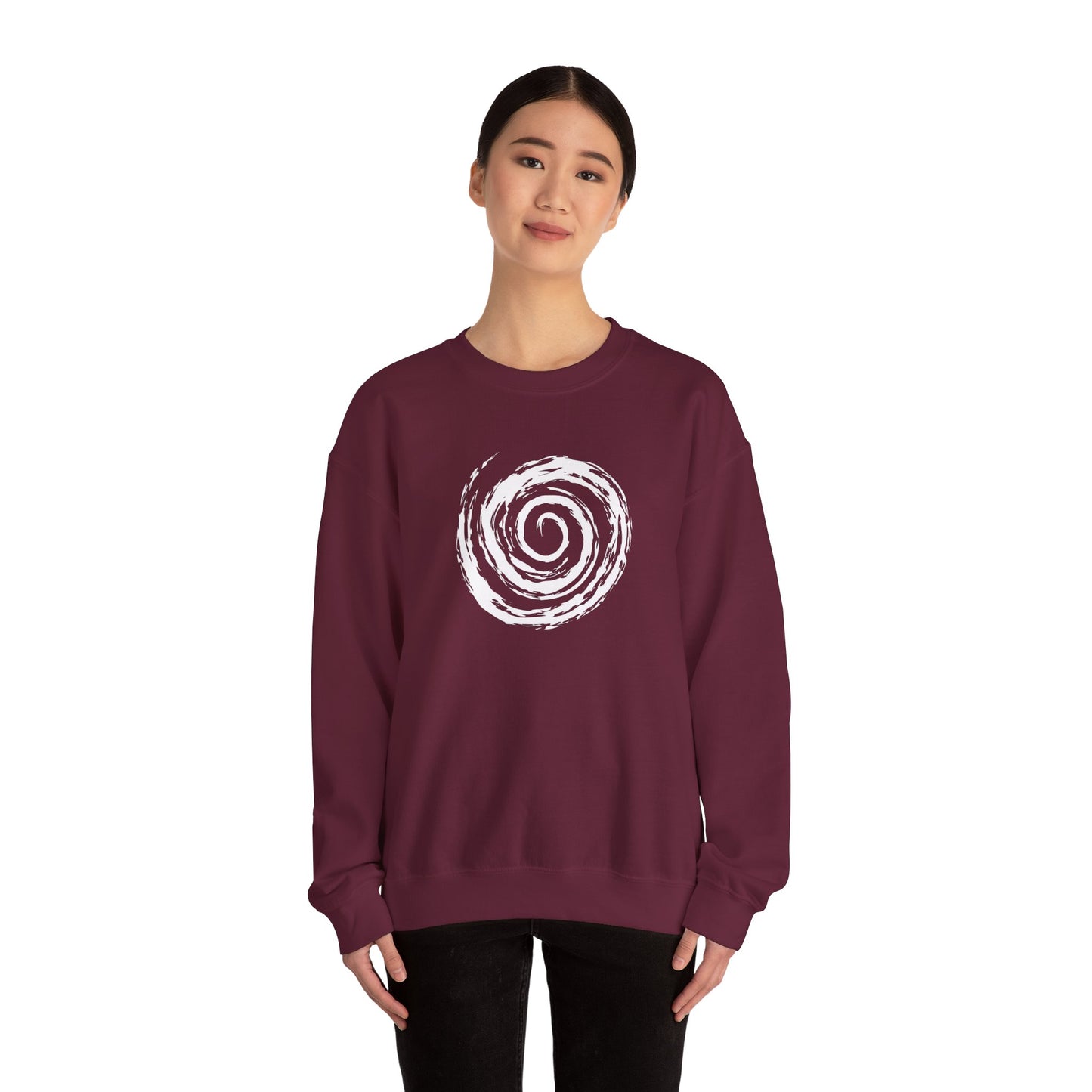 White Spiral of Life Art Sweatshirt