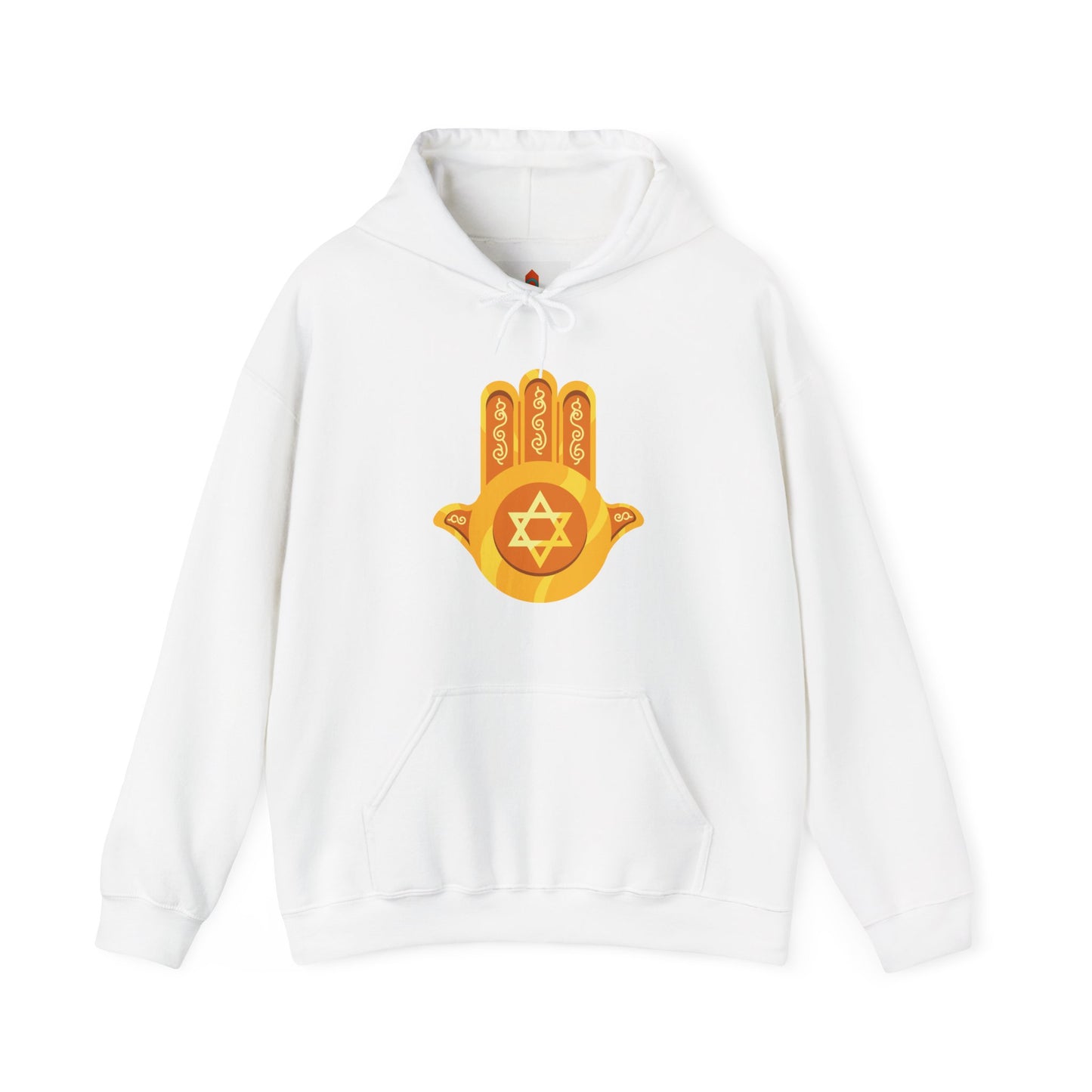 Golden Hamsa Hand with Star of David Hoodie