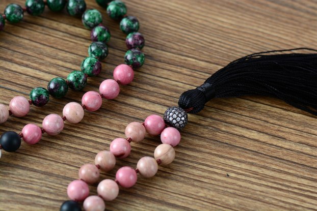 108 Beads Natural Stone Mala Necklace