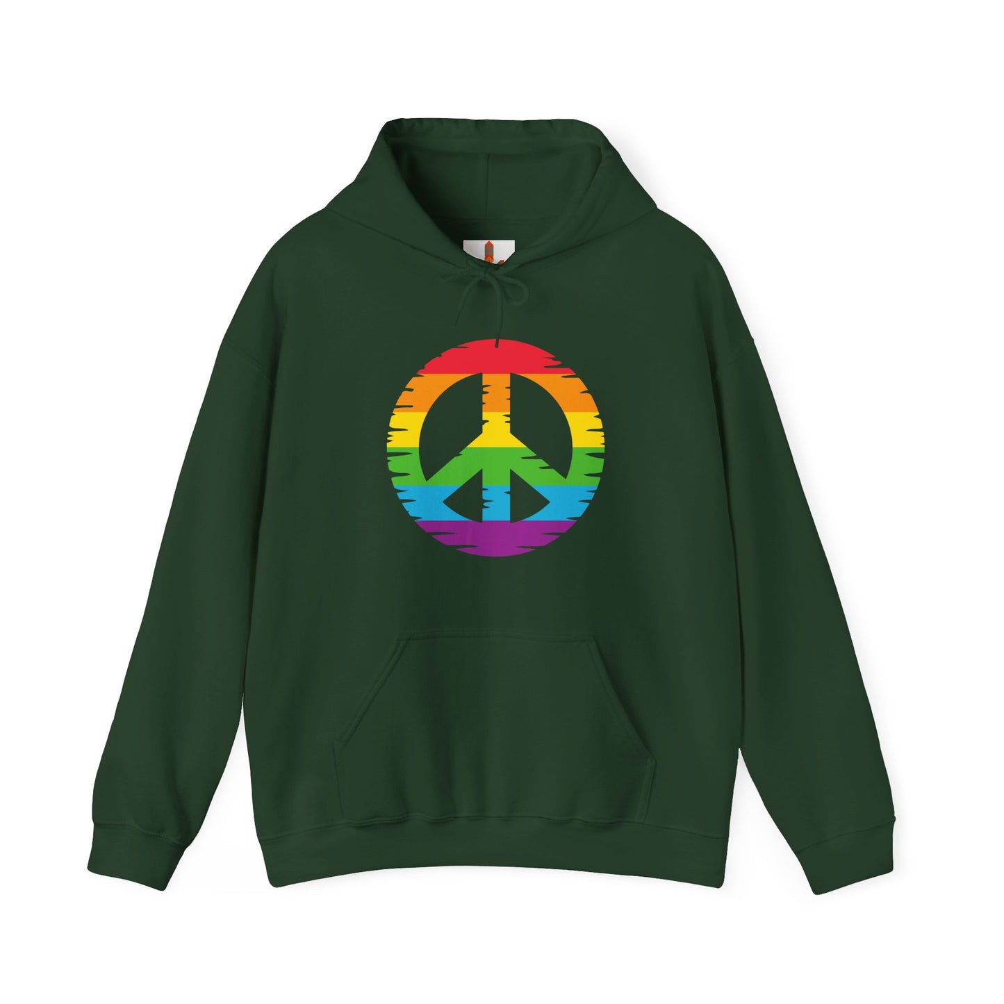 Rainbow Peace Sign Hoodie