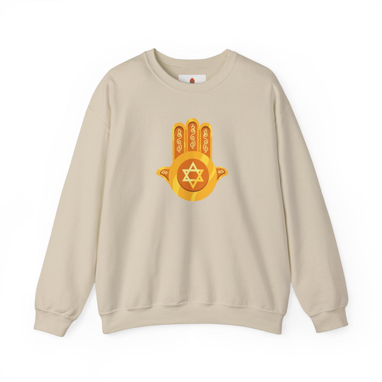 Golden Hamsa Hand with Star of David Sweatshirt