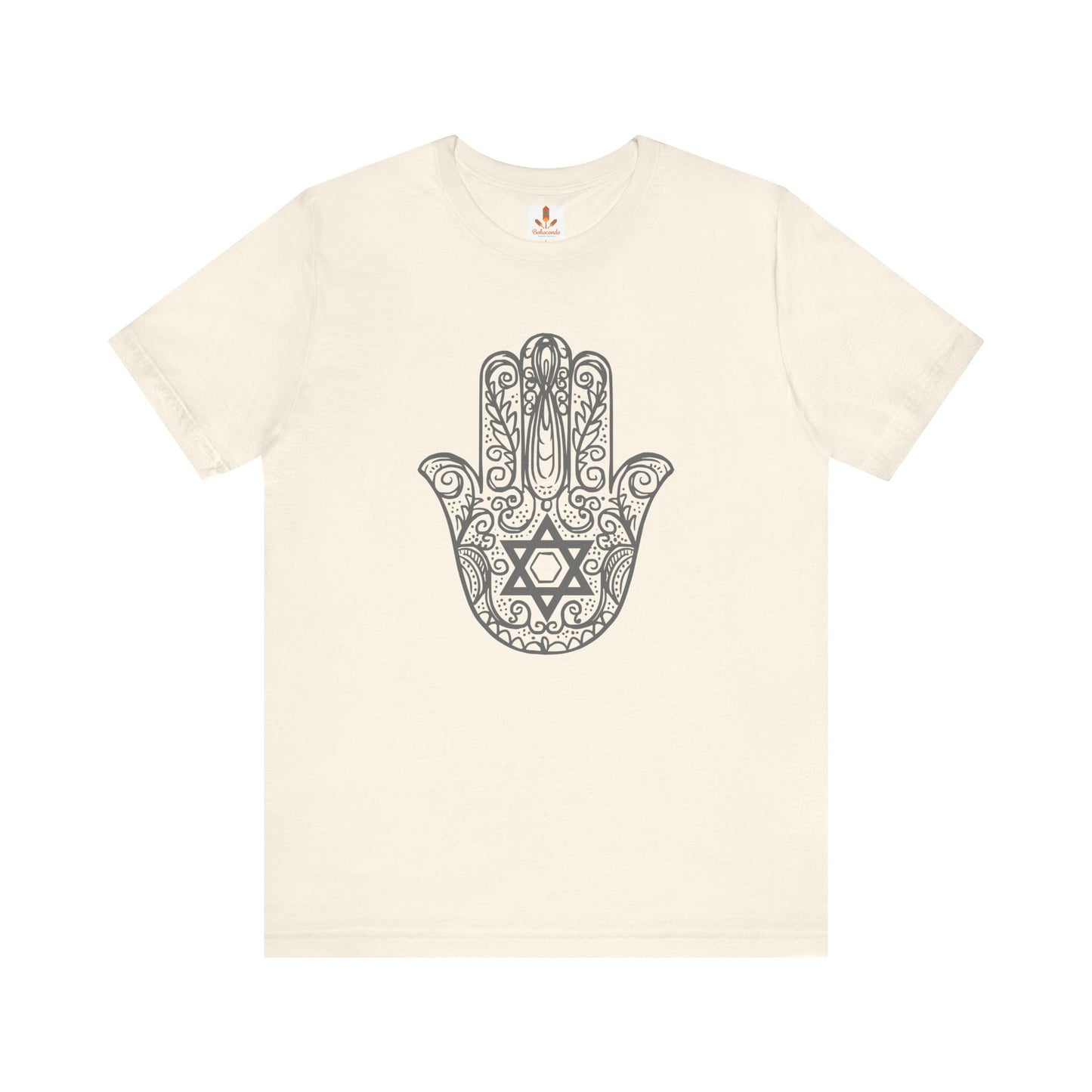 Intricate Hamsa Hand with Star of David T-shirt