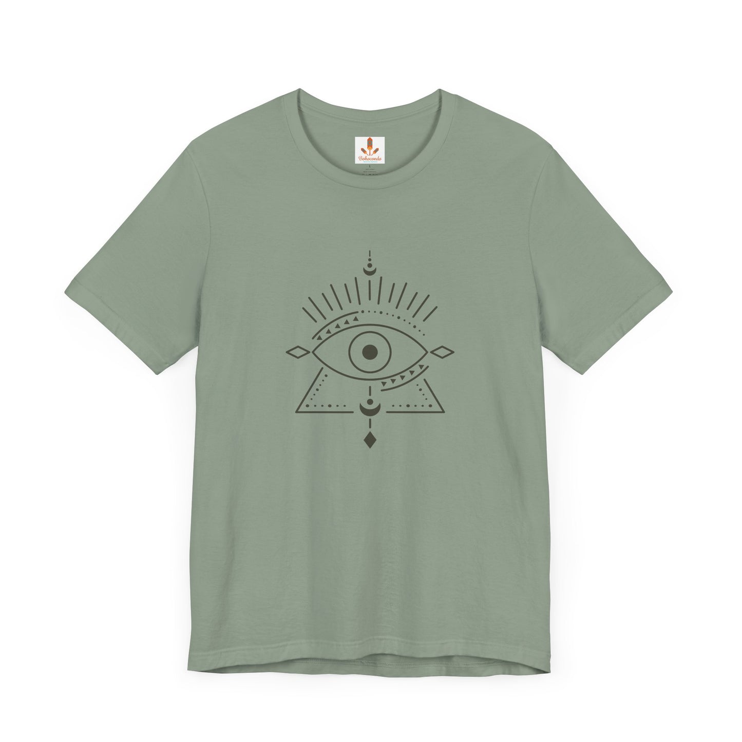 Pyramid and Evil Eye Design T-shirt