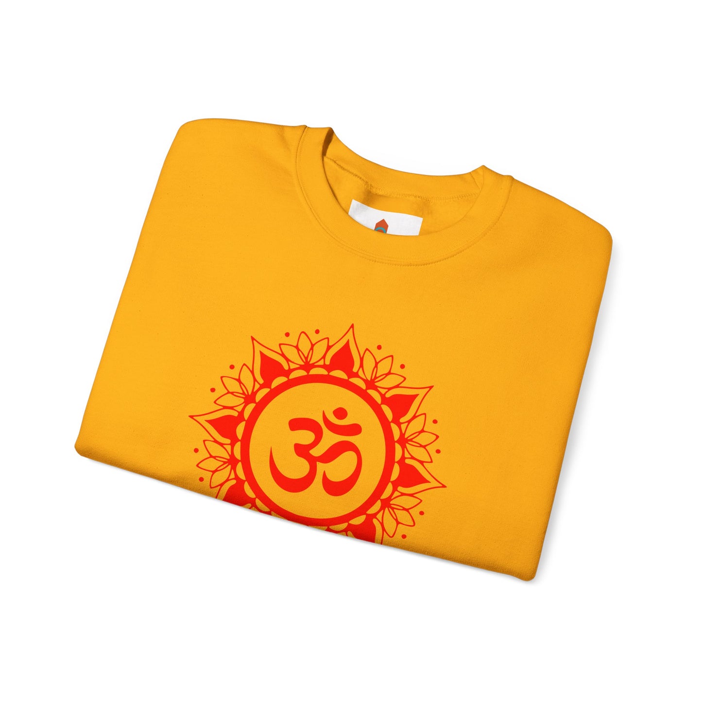 Red Om Lotus Design Sweatshirt