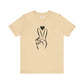 Peace Hand Sign with Heart T-shirt