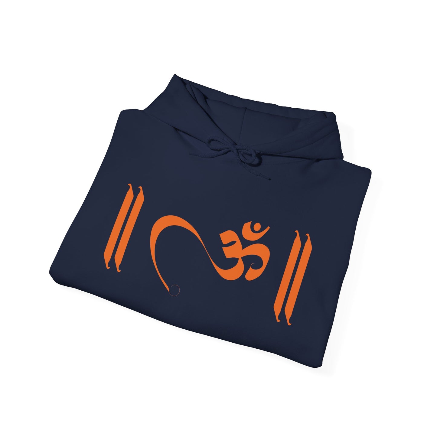 Om Written in Orange Hoodie