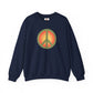 Retro Peace Sign Design Sweatshirt