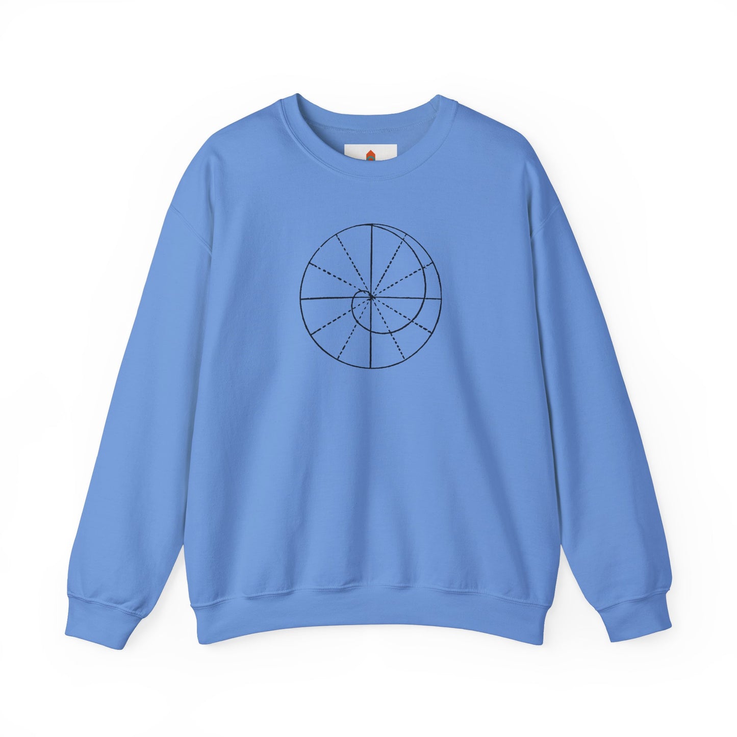 Spiral of Life in Circle Drawing Sweatshirt