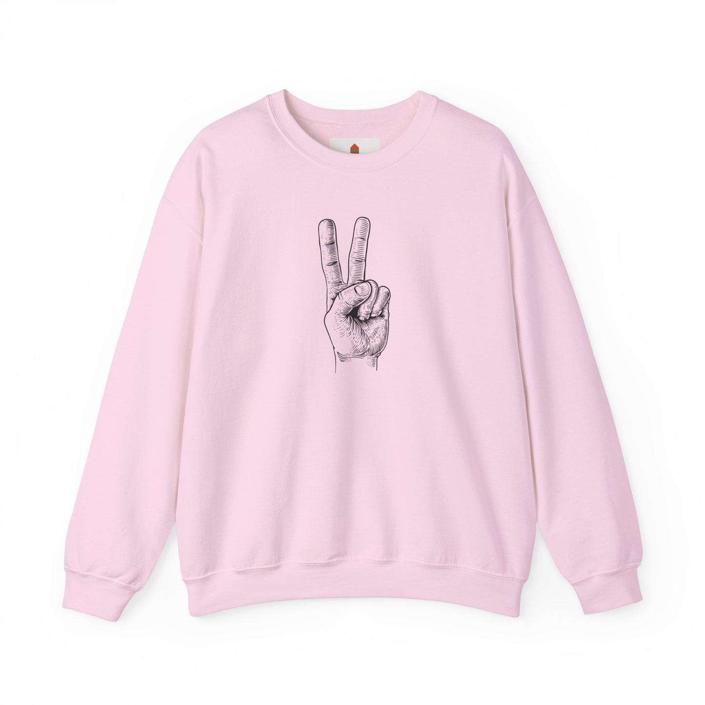 Peace Hand Sign Drawing Sweatshirt