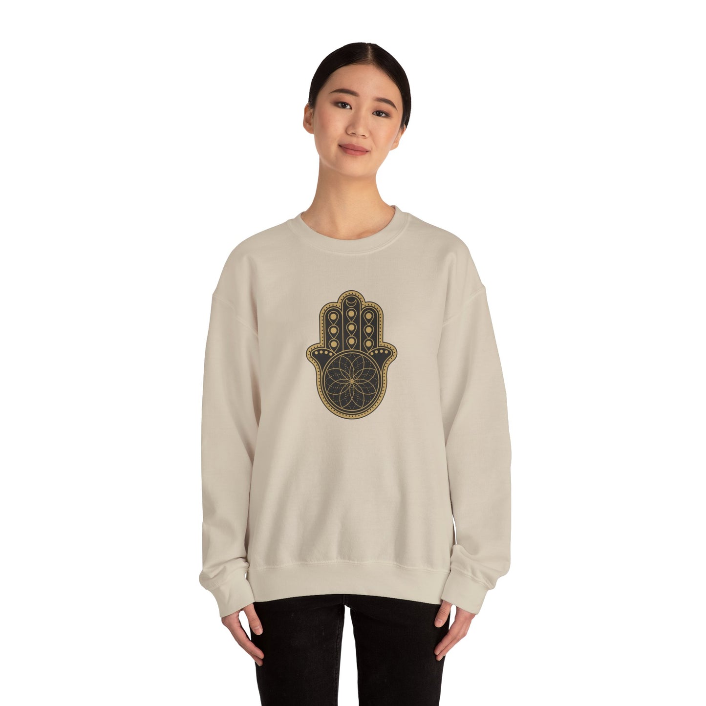 Hamsa Hand with Mandala Sweatshirt