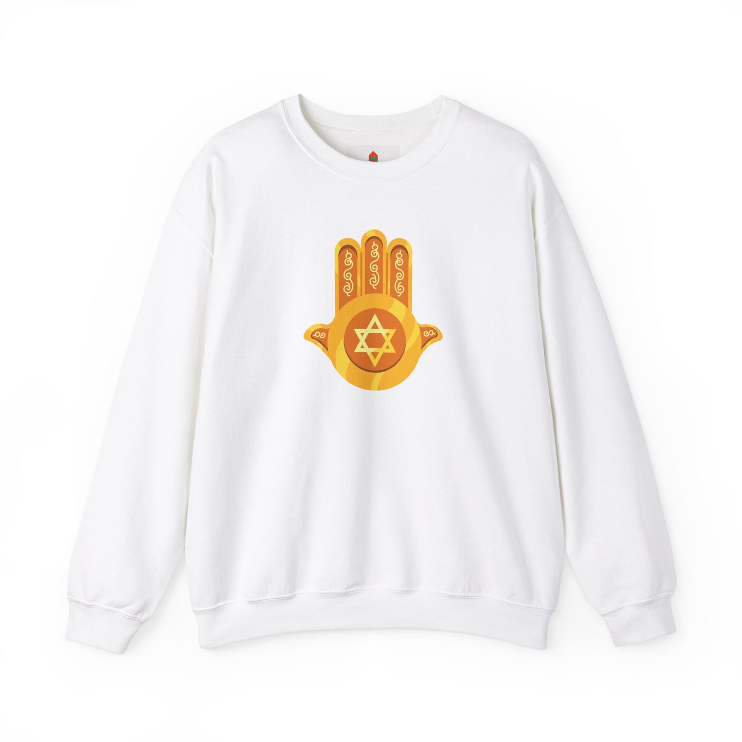 Golden Hamsa Hand with Star of David Sweatshirt