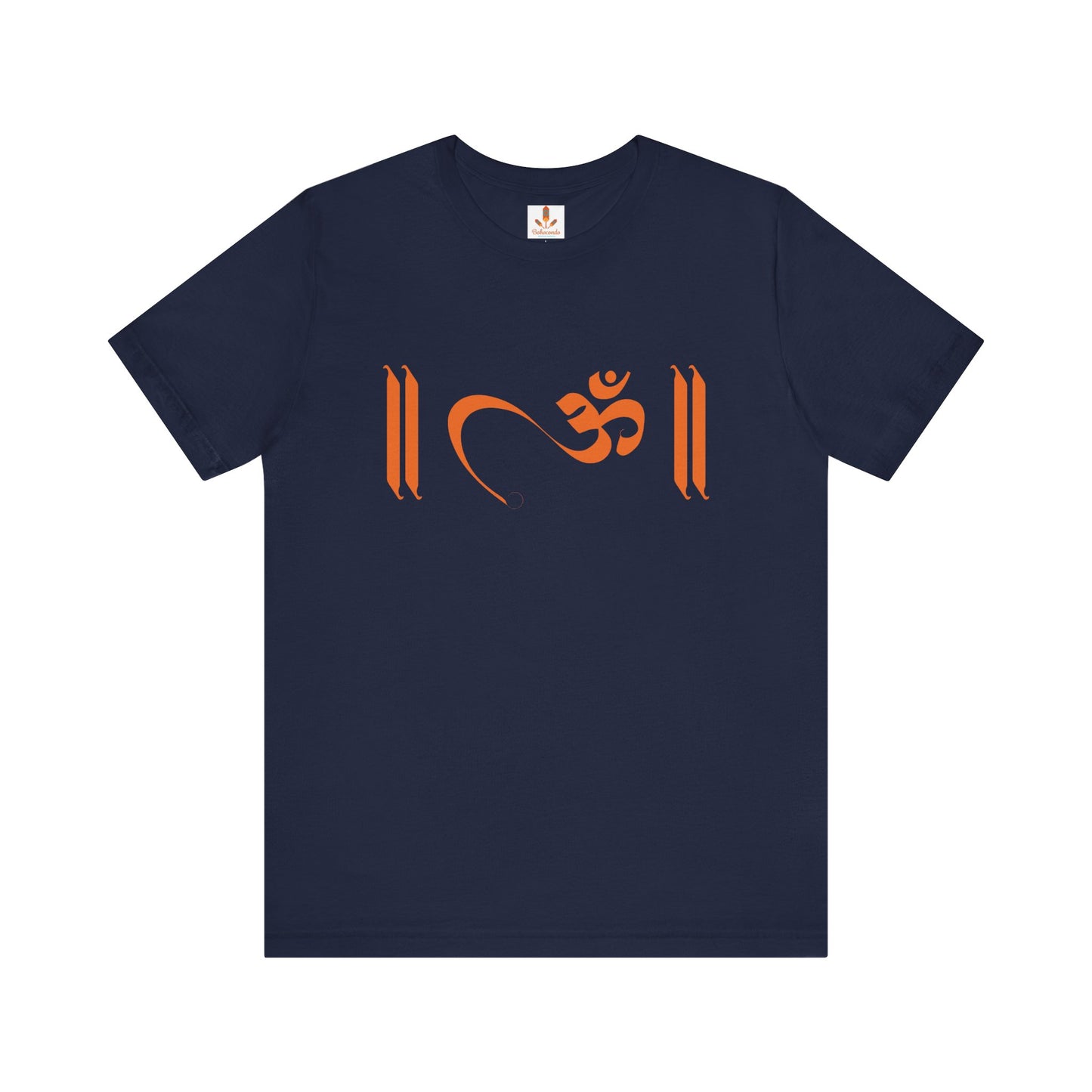 Om Written in Orange T-shirt
