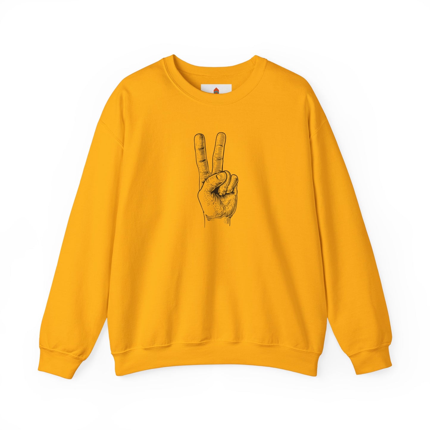 Peace Hand Sign Drawing Sweatshirt