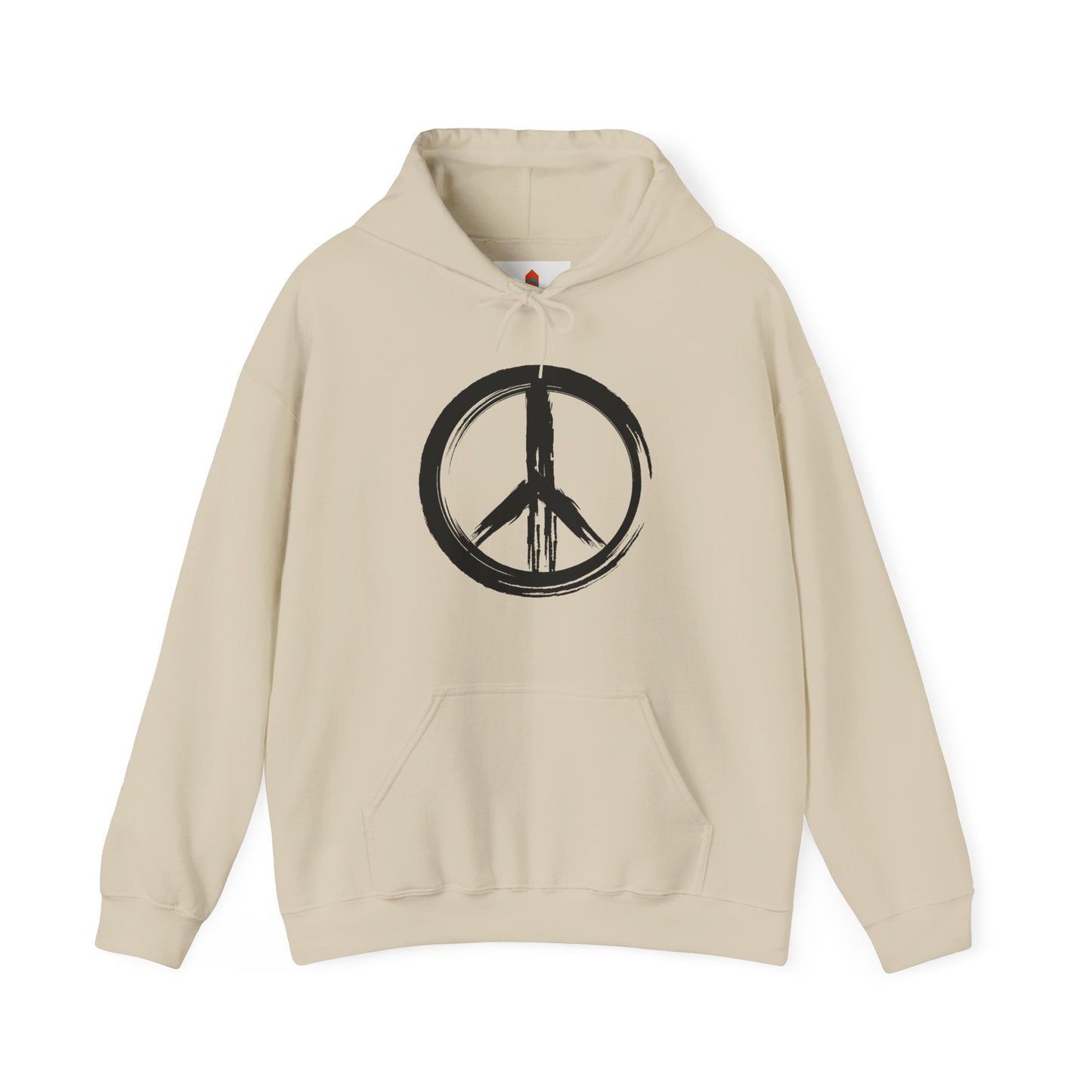 Brush Strokes Peace Sign Hoodie