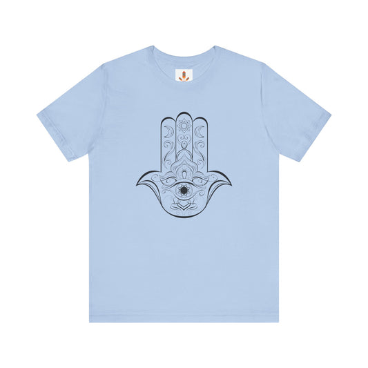 Hamsa Hand with Lotus Flower T-shirt