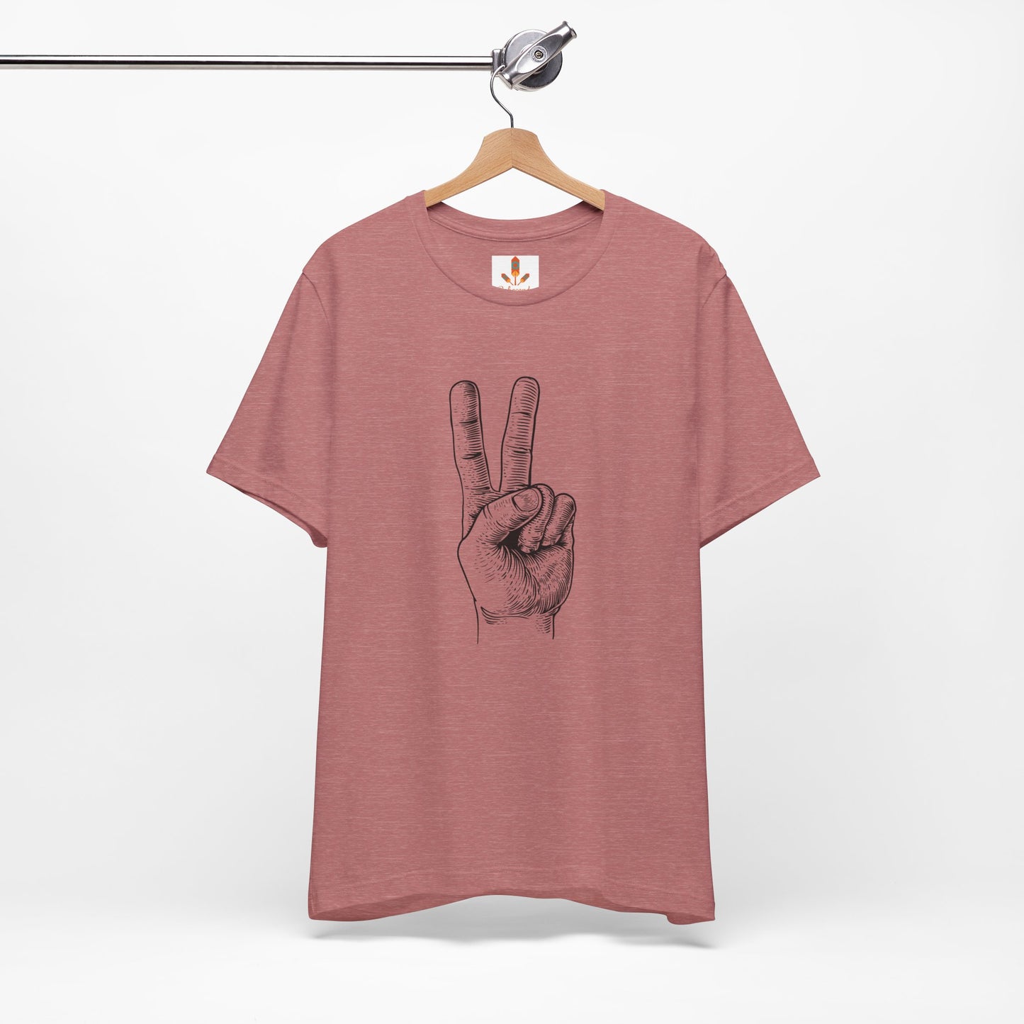 Peace Hand Sign Drawing T-shirt
