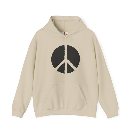 Simple Peace Sign Design Hoodie