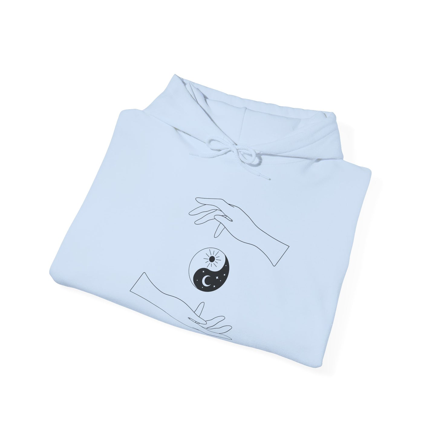 Yin Yang with Two Hands Hoodie