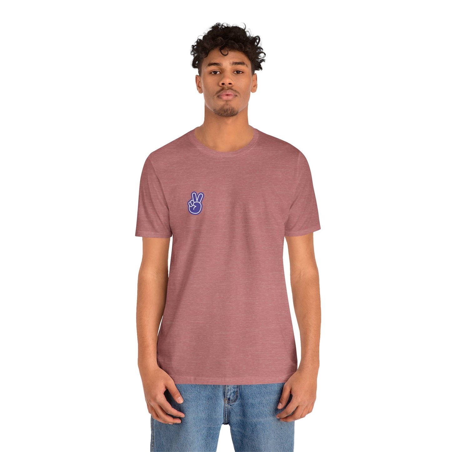 Purple Peace Hand Sign T-shirt