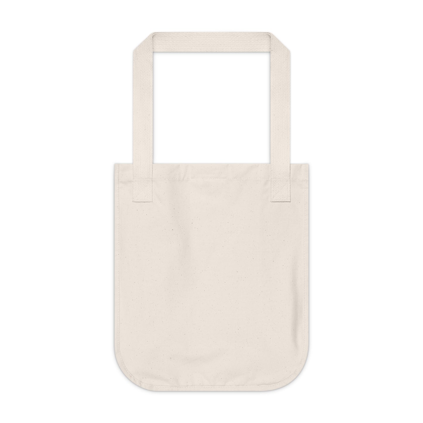 Peace Sign made of Flowers Organic Canvas Tote Bag