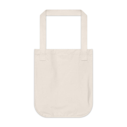 Peace Sign made of Flowers Organic Canvas Tote Bag