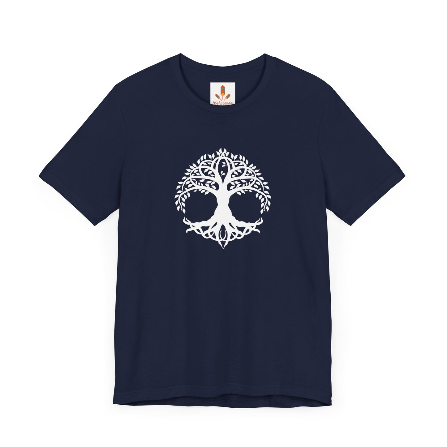 White Celtic Tree of Life Design T-shirt