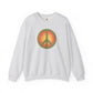 Retro Peace Sign Design Sweatshirt