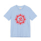 Red Om Lotus Design T-shirt
