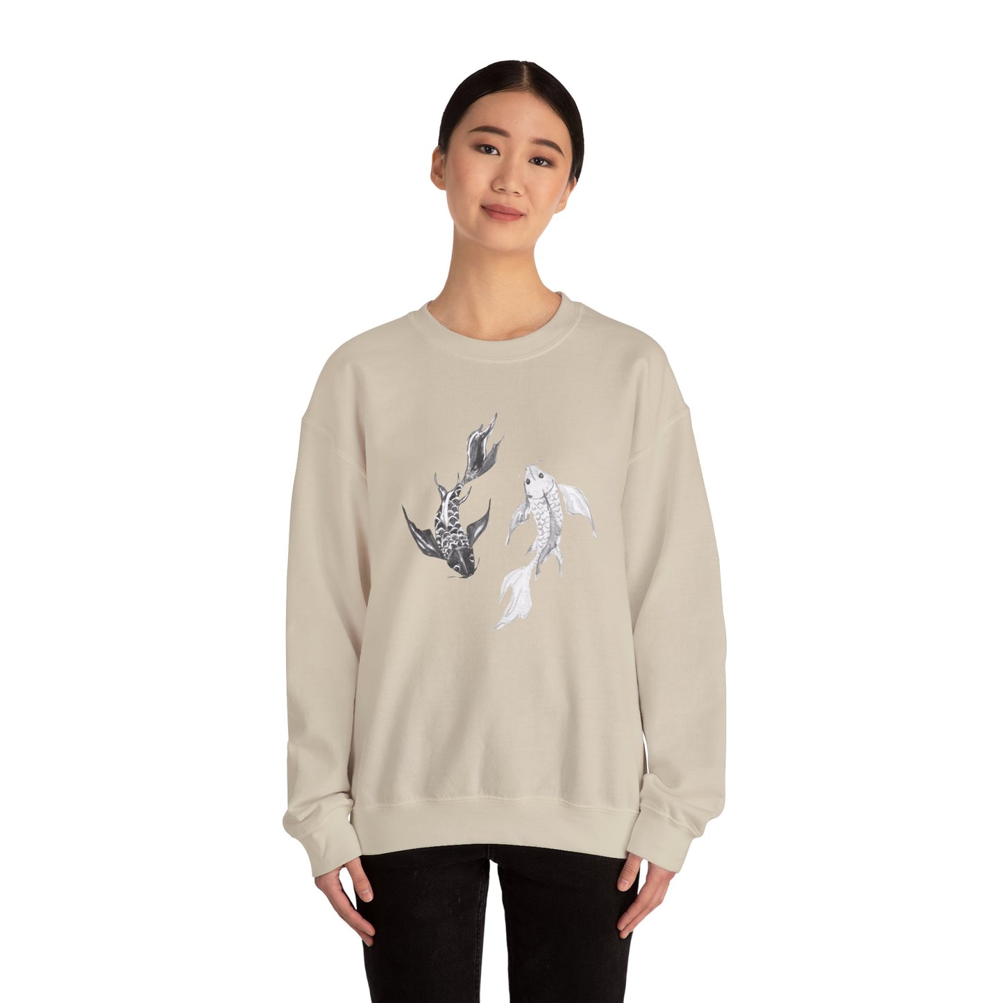 Koi Fish Yin and Yang Sweatshirt