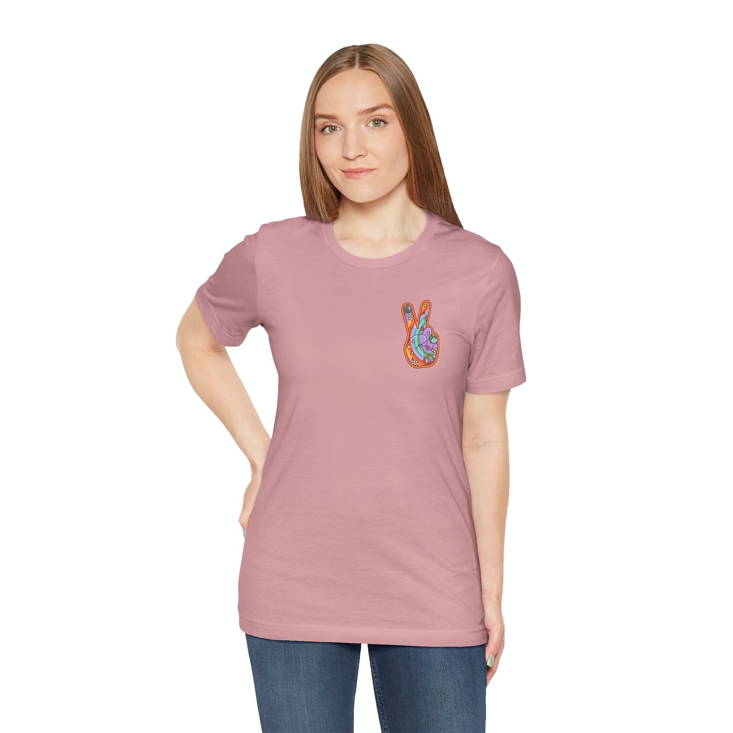 Hippie Peace Hand Sign T-shirt