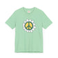 Peace Sign in White Flower T-shirt
