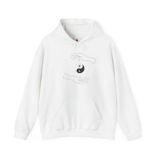 Yin Yang with Two Hands Hoodie