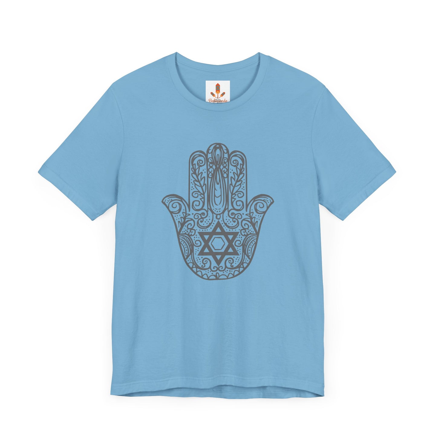 Intricate Hamsa Hand with Star of David T-shirt