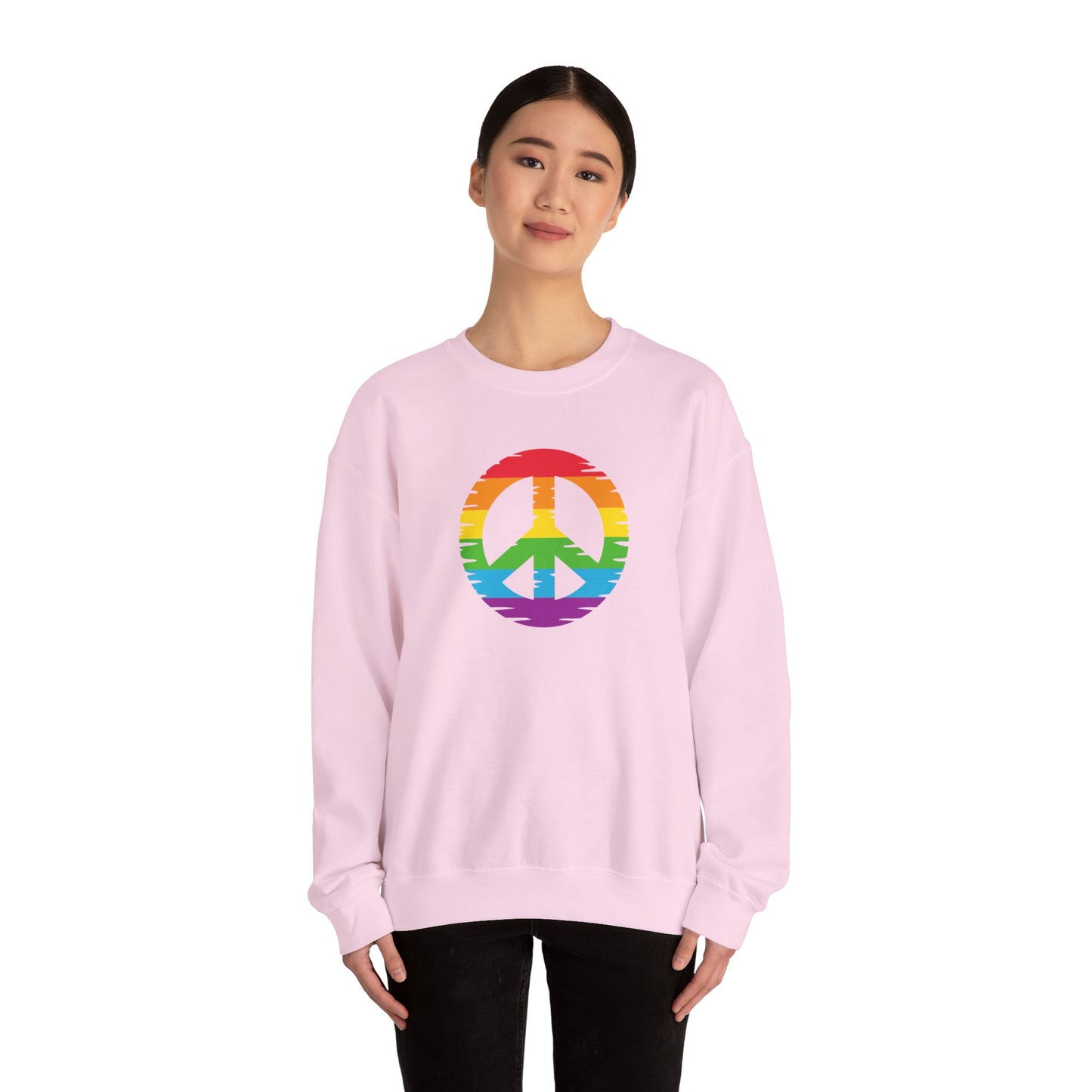 Rainbow Peace Sign Sweatshirt