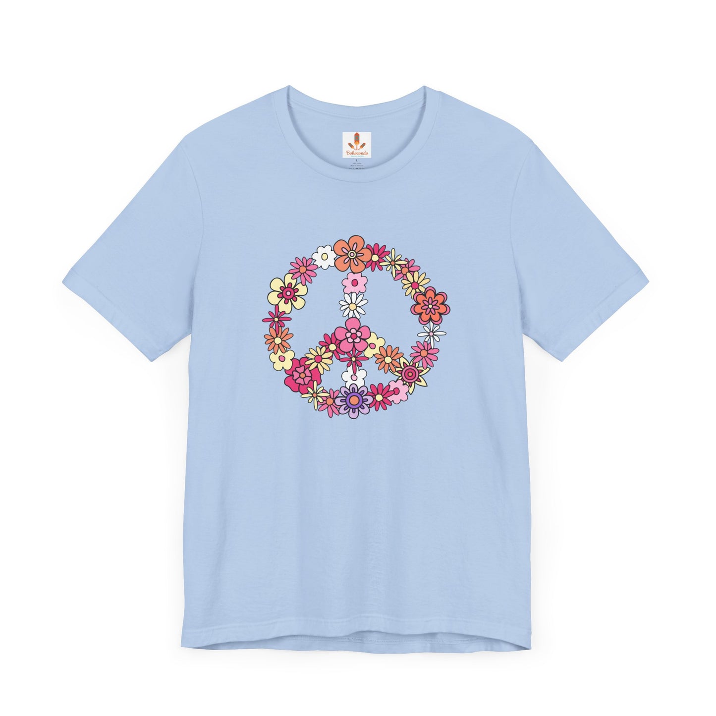 Peace Sign made from Flowers T-shirt
