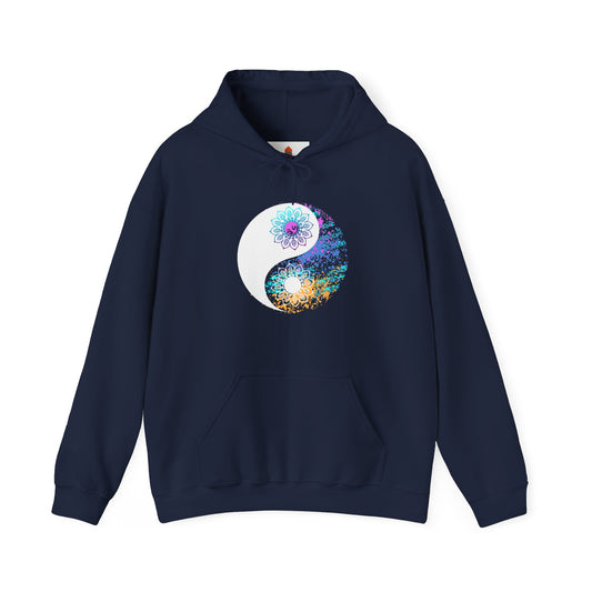 Colorful Lotus Yin Yang Hoodie