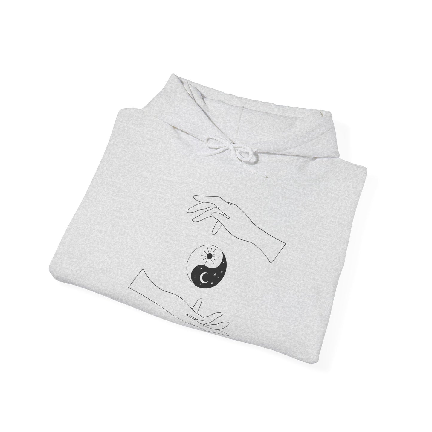 Yin Yang with Two Hands Hoodie