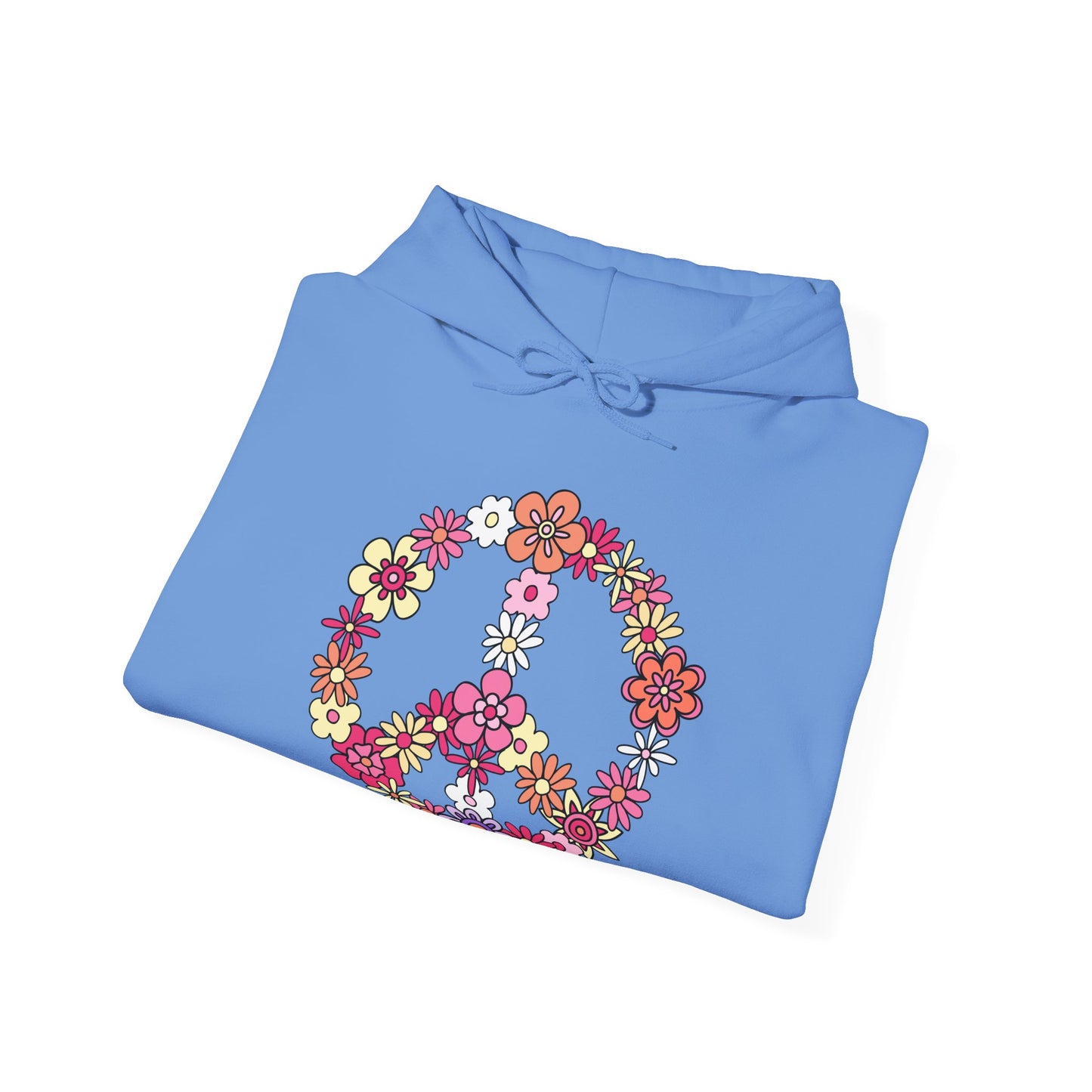 Peace Sign made from Flowers Hoodie