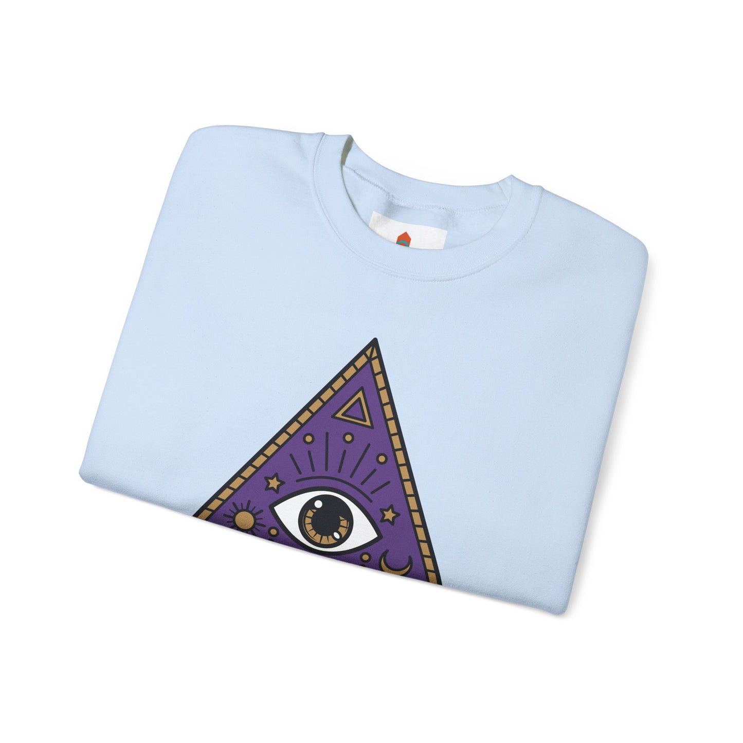 White Evil Eye and Pyramid Sweatshirt