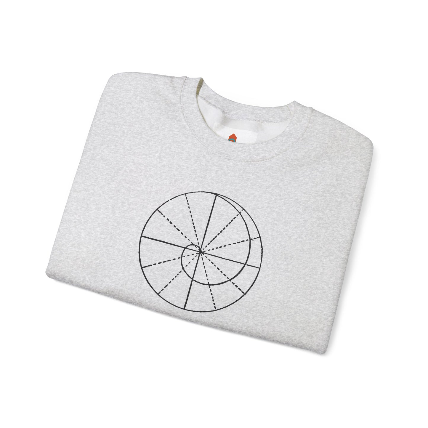 Spiral of Life in Circle Drawing Sweatshirt