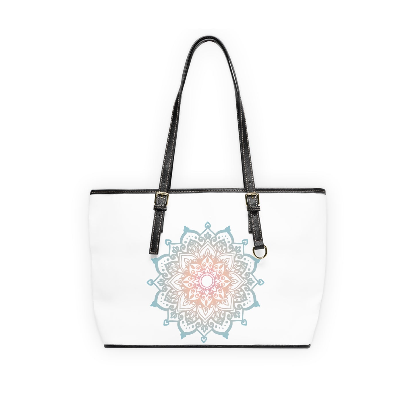 Flower Mandala Leather Shoulder Bag