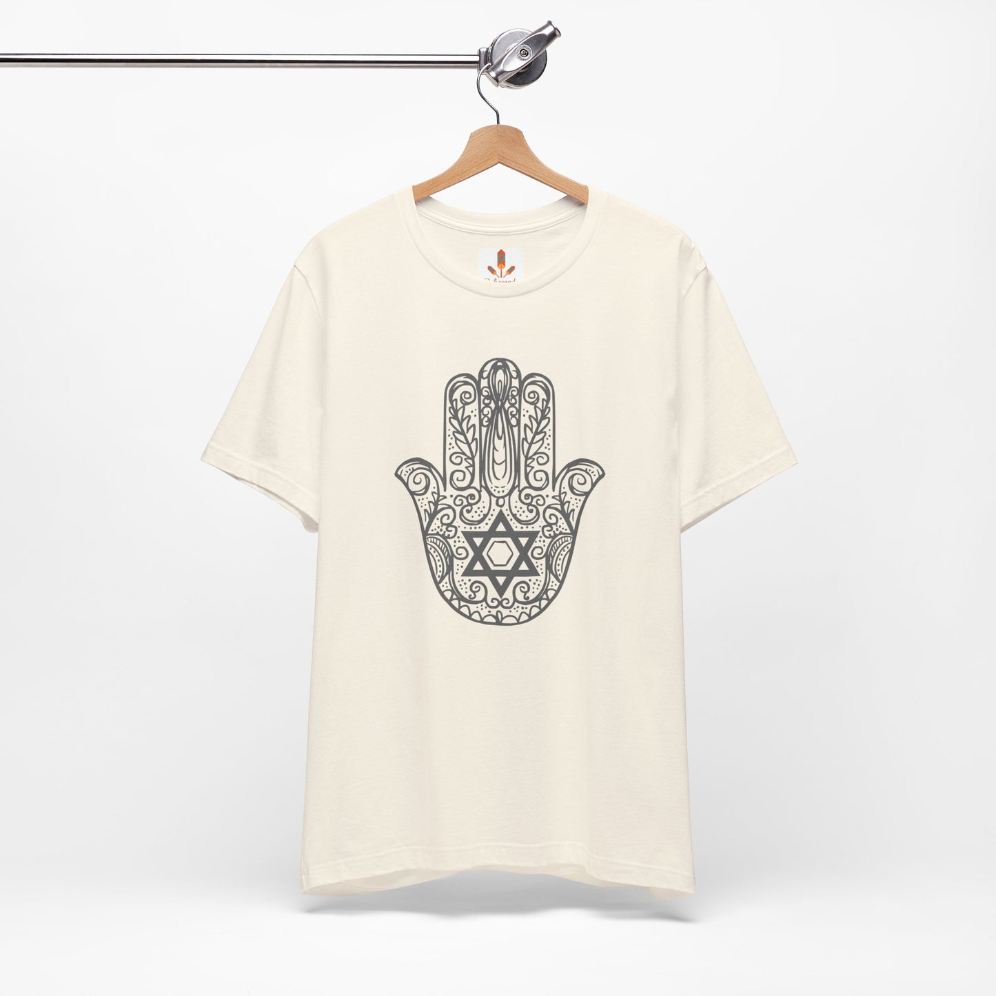 Intricate Hamsa Hand with Star of David T-shirt